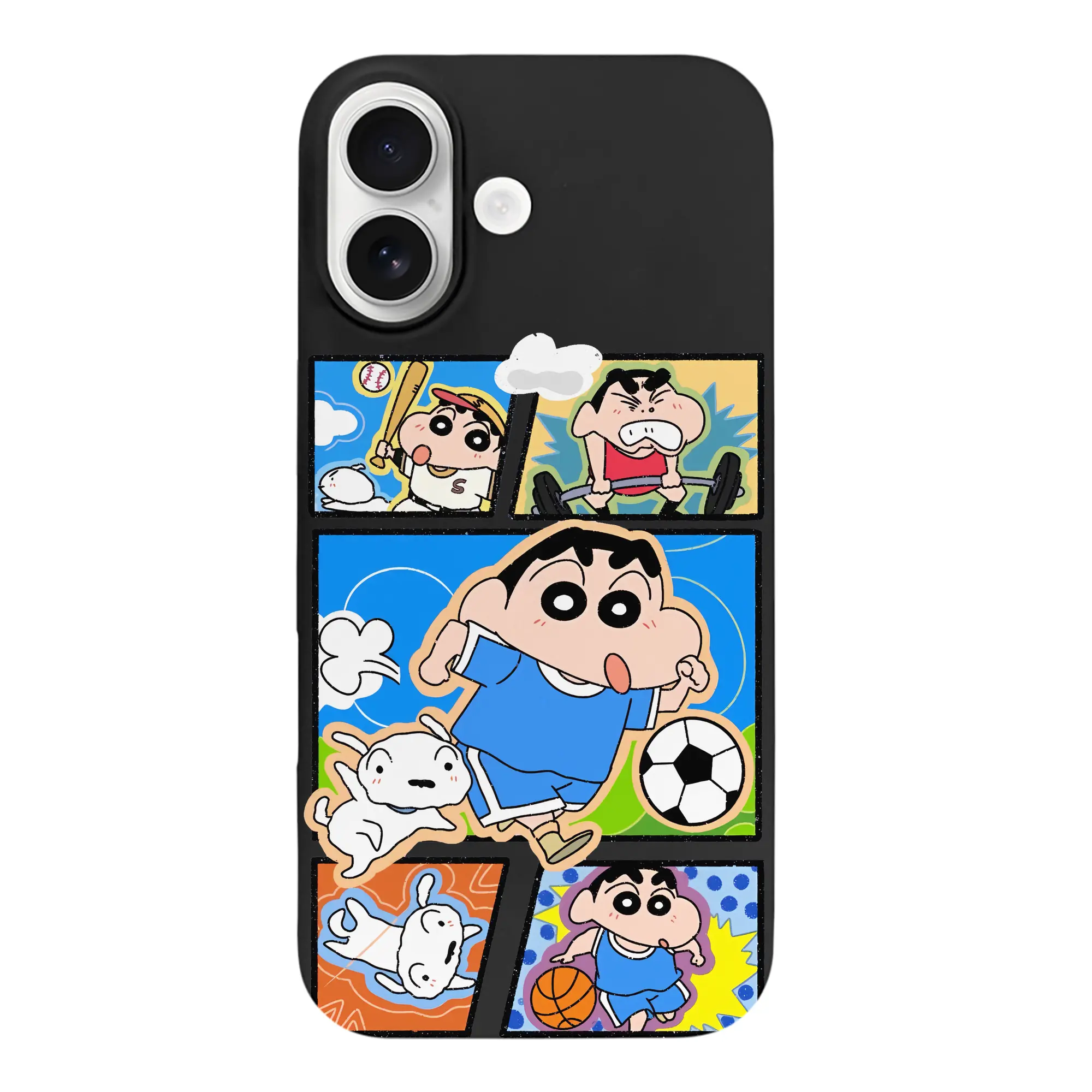 クレヨンしんちゃん グッズ 野原 しんのすけ - iPhone 17 シリーズ シリコンケース 薄型 耐衝撃 指紋防止 ソフトタッチカバー 精密フィット 傷防止 保護ケース iPhone 17/17 Air/17 Pro/17 Pro Max 対応